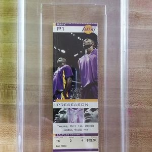 2003 Lebron James 1st game in La ticket stub